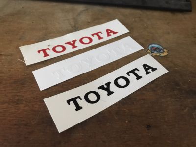 สติ๊กเกอร์แป๊ะท้ายรถบังคับของเล่น โลโก้ Toyota Hilux RC4WD Tamiya HG P409 P417 Sticker 1/10 รถบังคับขนาด 1/10 ลายวิลเทจ มีของพร้อมส่งจากประเทศไทย