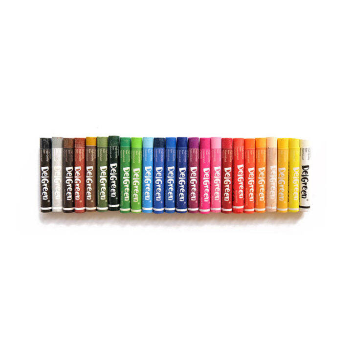 delgreen-24-colors-heavy-color-oil-pastels-mini-set-children-oil-painting-stick-colorful-bright-soft-crayon-school-art-supplies