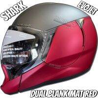 SHARK EVOJET DUAL BLANK MAT RED [ เต็มใบ ] [ ยกคางได้ ]