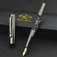 Metal Fountain Pen Iridium Nib 0.7 mm Calligraphy Pen Vintage Gift Pen for Writing Stationery Executive Office School Supplies