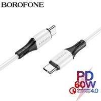 BOROFONE PD60W USB สายดาต้าชนิด C ถึง Type-C,Xiaomi สายเคเบิ้ลสำหรับ Samsung Huawei สายชาร์จเร็ว iPad Pro Macbook แล็ปท็อป