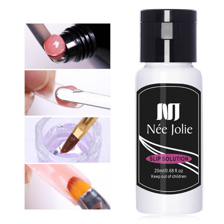 1Bottle Nail Slip Solution Permanent Art Nails Acrylic Builder Gel Poly