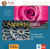 Aspekte neu B2 : Textbook 3xAudioAudio ตำราเรียน 3xaudioAudio (นำเข้าของแท้100%) 9783126050296 | Aspekte neu B2 : 3 Audio-Audios zum Lehrbuch B2 Mittelstufe Deutsch