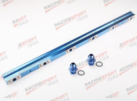 สำหรับ BMW M30, S38 High Flow CNC Billet Aluminium Alloy Fuel Rail Blue