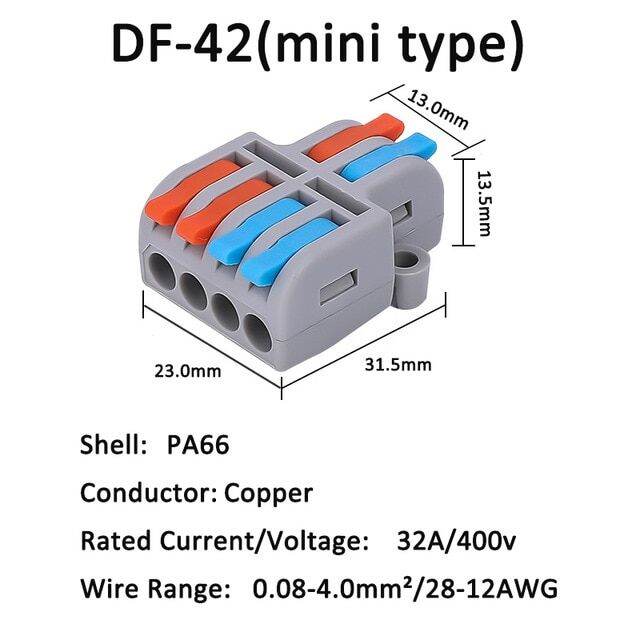 Wire Connector Spl-42/62 Lt-422/623 2 In 4/6 Out Electric Universal ...