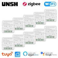 2 Gang 16A Tuya Smart WiFi/ZigBee Light Switch 2-Way Mini Smart Breaker Smart Life Control Support  Alice Alexa Google Home Power Points  Switches Sav