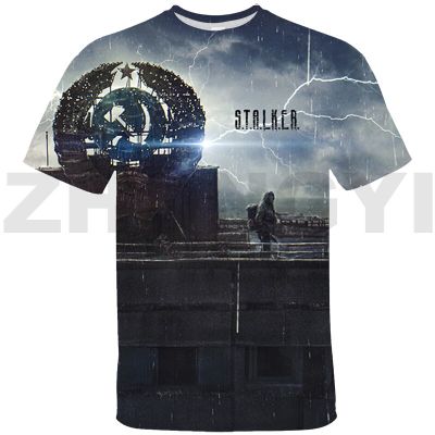 Hot Stalker 2 Shadow Street เสื้อผ้าพิมพ์ 3D ยอดนิยม S.T.A.L.K.E.R. 2 Heart of Game เสื้อยืดลายพรางลายพรางแนวสตรีทสตรีท