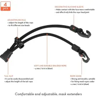 Protector Buckle Extenders Black Adjustment Ear Anti-Tightening Extender