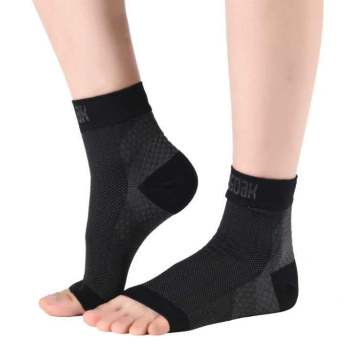 2ชิ้นคู่ข้อเท้าสนับสนุนถุงเท้าการบีบอัดเท้าข้อเท้า-angel-แขน-plantar-fasciitis-anti-fatigue-ผู้ชายผู้หญิงถุงเท้าการบาดเจ็บ-recovery