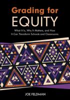 หนังสืออังกฤษ Grading for Equity : What It Is, Why It Matters, and How It Can Transform Schools and Classrooms [Paperback]