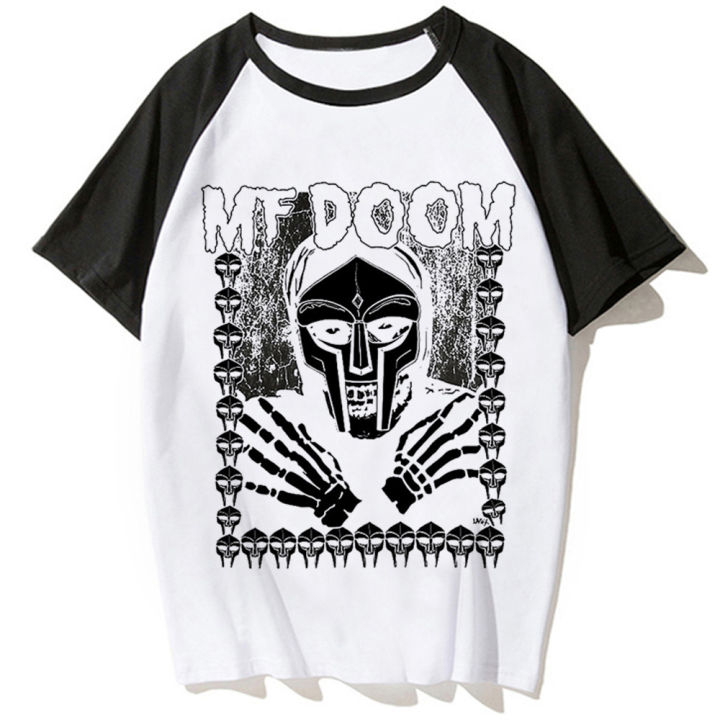 เสื้อยืดลายกราฟฟิก-mf-doom-สำหรับผู้หญิงเสื้อยืดแนวตลกขำขันฤดูร้อน