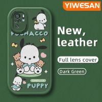 YIWESAN เคสสำหรับ Xiaomi Poco M3 Pro 4G Poco M3 Pro 5G Redmi Note 10 4G Note 10S Note 10 5G Note 10T Pro เคสลายการ์ตูน Pochacco ลูกสุนัขดีไซน์ใหม่นุ่มหนังซิลิกาเคสโทรศัพท์เจลเคสกันกระแทกเคสกล้องกันกระแทกฝาปิดเลนส์ทุกส่วน