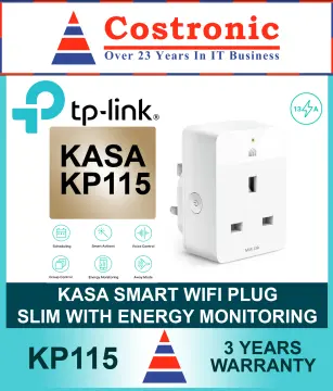 TP-Link KP115 Kasa Smart Wi-Fi Plug Slim with Energy Monitoring