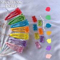 【CW】 MSCHENGDORIS Transparent Cartoon Hairpins Children Barrette Jewelry Barrettes Hair Grip