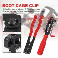 Circlip Pliers Auto CV Joint Clamp with Dust Boot Shaft Clamp Tool CV Axle Shaft Dust Boot Strap Clip Repair Installation Tool