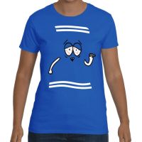 American Cartoon south park mens 100% cotton round neck short -sleeved T-shirt