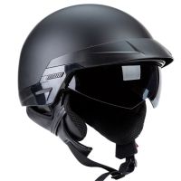 แข่งซอมบี้-Casco ดีโมโตซิเลต้า De Media Cara, Alta Calidad, Retro, Scooter Eléctrico, Aprobado Por DOT