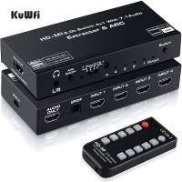 HDMI Audio Extractor 4K HD-MI SPDIF Converter 5.1 HD-MI to HD-MI to RCA Splitter Optic TOSLINK Switch Digital 7.1 HD-MI Adapter