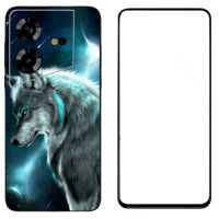 Tempered film Phone case Protective TPU Soft Case Cover for Tecno POVA NEO 3 Pudding Silicone Back Bumper Shell Bag for Tecno NEO 3