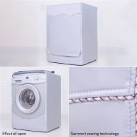 Fully Automatic Roller Washing Machine Cover Decoration Sunscreen     Silver-coated Oxford Cloth Waterproof Dustproof Hood Washer Dryer Parts  Accesso