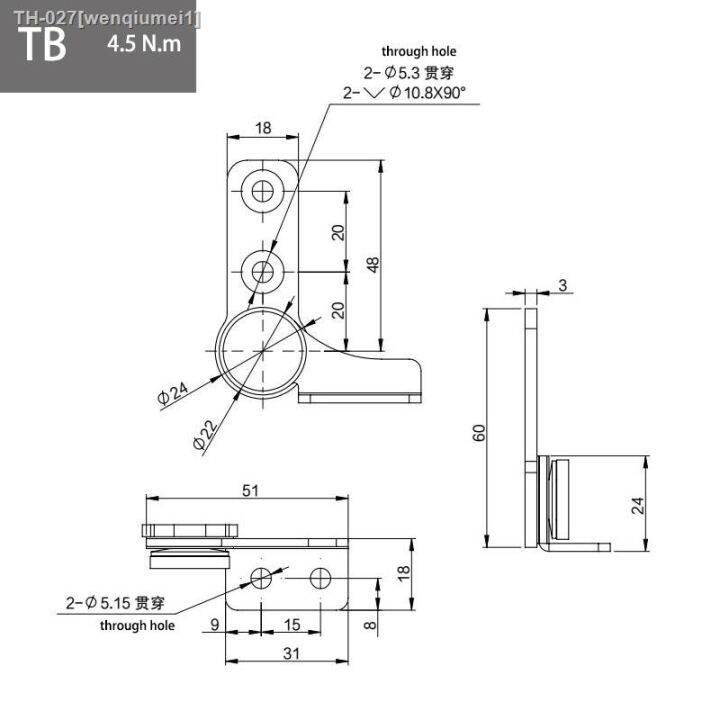 304-stainless-steel-damping-pivot-hinge-with-adjustable-torque-stop-mechanism-and-positioning-support-for-medical-equipment