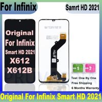 6.1 "ต้นฉบับสำหรับ Infinix Samrt HD 2021ชิ้นส่วนจอสัมผัสแอลซีดีของเครื่องแปลงดิจิทัลสำหรับ X612 Infinix X612B ชิ้นส่วนซ่อมจอ LCD