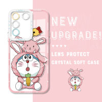 Casing Ponsel เคสการ์ตูนกันกระแทกสำหรับ Vivo V27E V27 5G V27 Pro 5G เคสมือถือใสปลอกอ่อนคลุมทั้งหมดปกป้องกล้อง