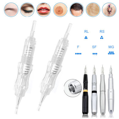 BMX 20Pcs Disposable Permanent Makeup Needles RL RS F SF RM MG Eyebrow Tattoo Cartridges Needle for Microblading PMU Machine