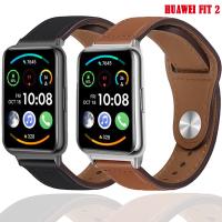 【ใหม่】สายหนังสำหรับนาฬิกา Huawei FIT 2สายอุปกรณ์เสริม Smartwatch หนังแท้สร้อยข้อมือสายรัดข้อมือสมาร์ท Huawei Watch Fit Strap