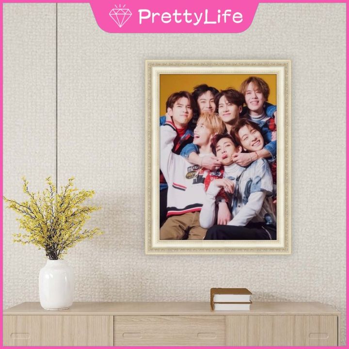 pl-ภาพวาดเพชรไอดอลเกาหลีทีม-got7-5d-ขนาด50x60cm-สำหรับตกแต่งผนังบ้าน-diy