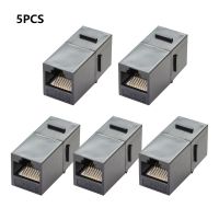 5Pc CAT6 Straight Through Network Module RJ45 Connector Information Socket Computer Coupler Cable Adapter Ethernet Keystone Jack  USB Network Adapters