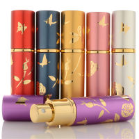 10ml Portable Mini Refillable Perfume Bottle With Scent Pump Metal Aluminum Empty Cosmetic Containers Spray Bottle