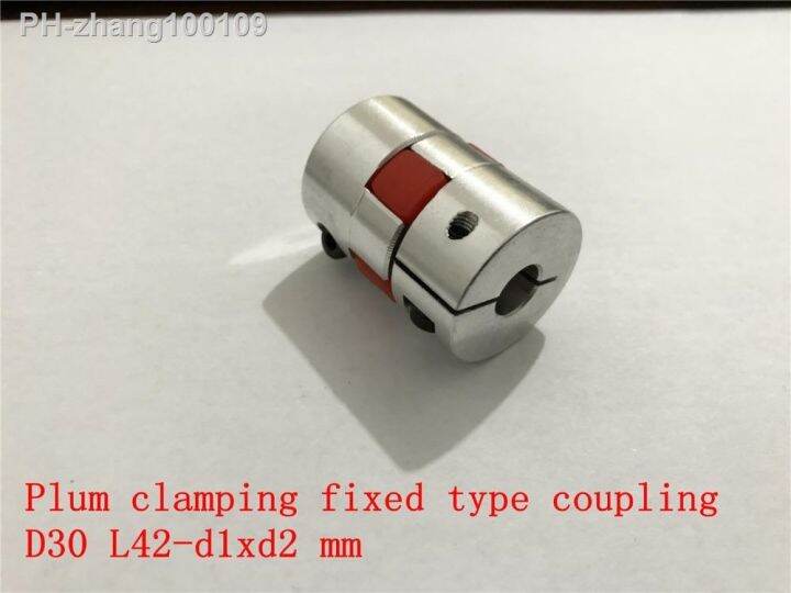 d30-l42-hole-minimum-5mm-maximum-15mm-plum-shaped-clamping-flexible-coupling-shaft-coupler-encoder-stepper-motor-1pcs