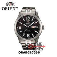 Orient นาฬิกาข้อมือผู้ชาย รุ่น ORAB0B006B (รุ่น 3 ดาว) ระบบ AUTOMATIC ตัวเรือนและสาย Stainless steel หน้าปัดสีดำ