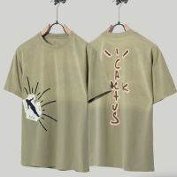 n High Street Cactus Jack T เสื้อพิมพ์ตัวอักษรคุณภาพสูง Cotton Breathable Men Women เสื้อยืดแขนสั้น