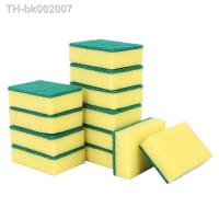 ∋ Dishwashing Sponge Kitchen Nano Emery Magic Clean Rub Pot Rust Focal Stains Sponge Removing Kit Cleaning Brush Sponges