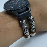 [ladies jewelry]   Smartretro หนังหรูหรา22มม. เปลี่ยนสายนาฬิกาสำหรับ Huawei Gt ForGear S3/Galaxy 46มม. สายนาฬิกา