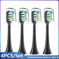 ZZOOI 4pcs/Set Replacement Toothbrush Heads For SOOCAS X3/X3U/X5 Sonic Electric Tooth Clean Nozzle DuPont Replace Smart Dental Brush