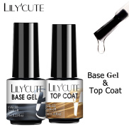 LILYCUTE Top Base Gel Soak Off Gel Nail UV Polish Uv Led Nail Extension