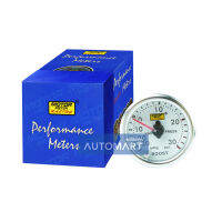 MOTOR METER เกจ์วัดบูสท์ 2" หน้าขาวเลนส์นูน 7สี จำนวน 1 ตัว