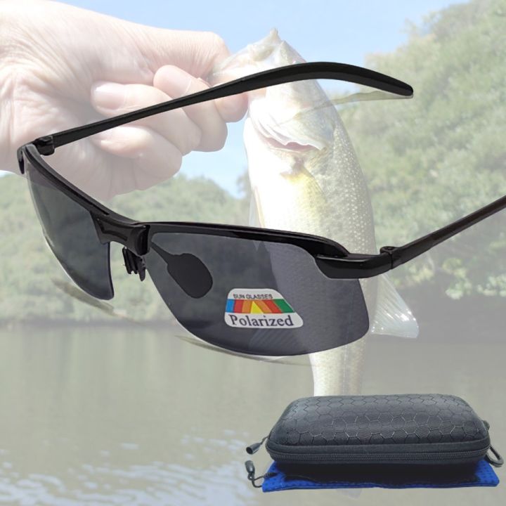 แว่นยิงปลา-แว่นโพลาไรซ์-น้ำหนักเบา-กรอบเป็นพลาสติก-เลนส์โพลาไรซ์-uv400