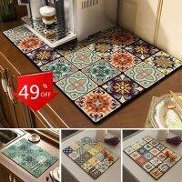 Kitchen Drain Pad Dish Drainer Mat Absorbent Dish Drying Mat Tableware Dinnerware Placemat Countertop Protector Tapis Cuisine