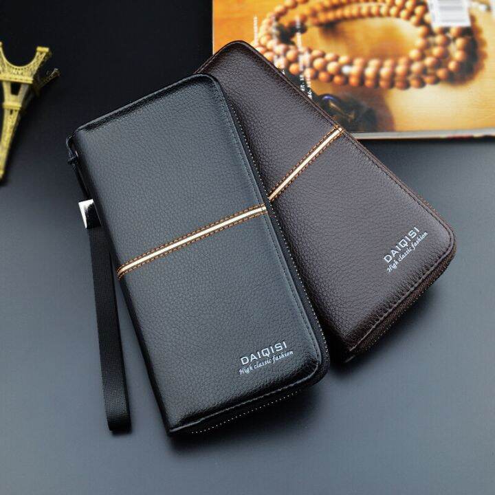 layor-wallet-กระเป๋าสตางค์ผู้ชาย-กระเป๋าสตางค์หนัง-pu-กระเป๋าซิปยาวความจุขนาดใหญ่สมุดสะสมเหรียญกระเป๋าใส่เงินกระเป๋าเงินใส่โทรศัพท์กระเป๋าถือแบบพกพา