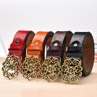 Printed Leather Ladies Belt Premium nd Design Retro Versatile Style Ladies Belt Soft and Strong Denim Belt for Women 2022 New