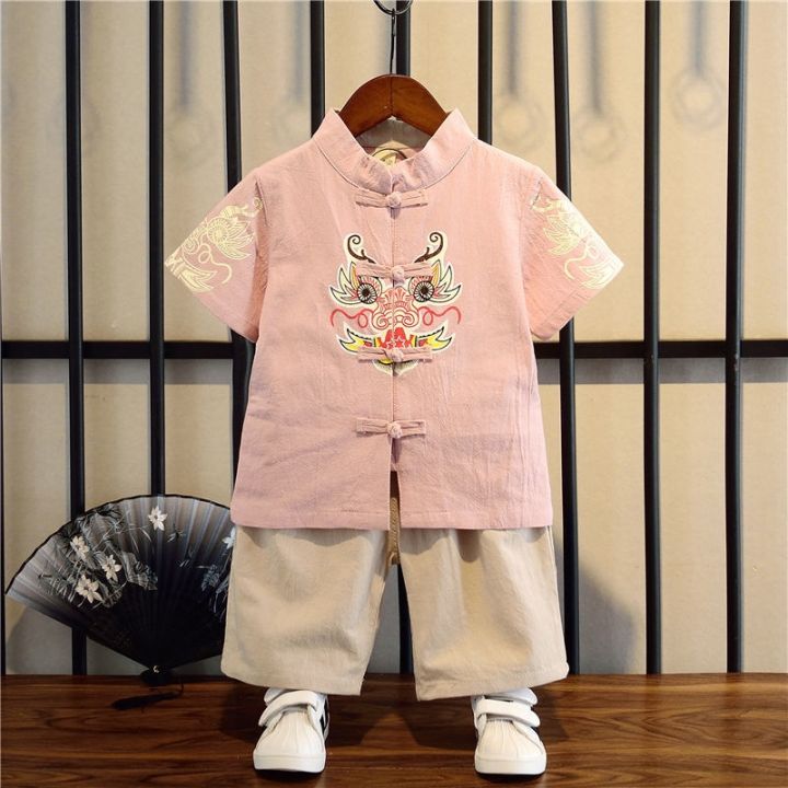 ready-boys-hanfu-summer-suit-childrens-tang-suit-antique-chinese-style-suit-baby-summer-ancient-costume-one-year-old-dress-chinese-wind-cotton