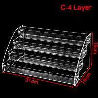 [huguosheng] ที่ใส่กล่องเก็บอุปกรณ์แต่งหน้าแบบตั้งโต๊ะชั้นวางยาทาเล็บอะคริลิก