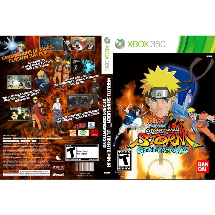 แผ่นเกม-xbox-360-naruto-shippuden-ultimate-ninja-storm-ทุกภาค-นารูโตะ