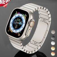 Stainless steel strap For Apple Watch 8 7 41 45mm 6/5/4/3 44 40mm for iwatch Ultra 49mm 38 42mm luxury metal band Link bracelet