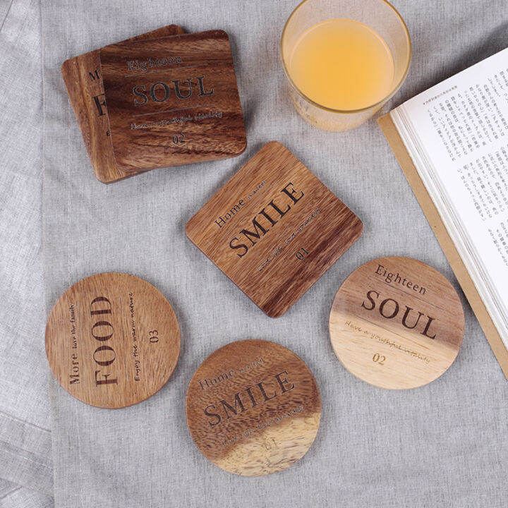 tableware-mat-nordic-style-mat-insulation-mat-wooden-mat-coaster-wood-square-coaster-square-coaster