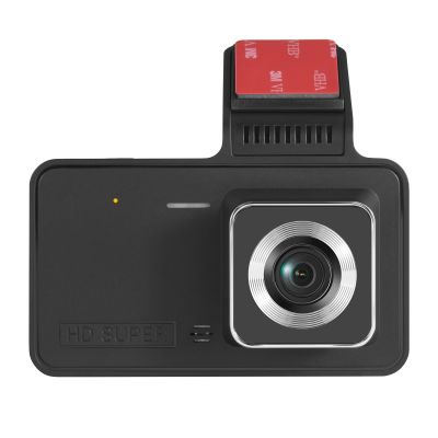 4.0In รถกล้องหน้ารถ DVR 24H HD 1080P กล้องเลนส์คู่ Dash เครื่องบันทึกวีดีโอ1080P รอบกล่องดำ Dashcam กระจกกล้องติดรถยนต์